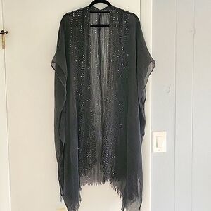 Shawl Kimono Women’s One Size sequins sheer fairy whimsy bohemian